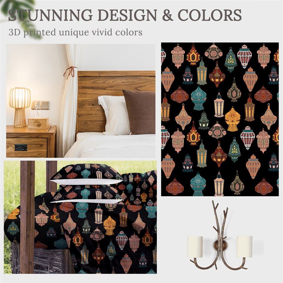 Vintage Lantern Collection Duvet Cover Bedding Set vintage lantern collection duvet cover bedding set 2261