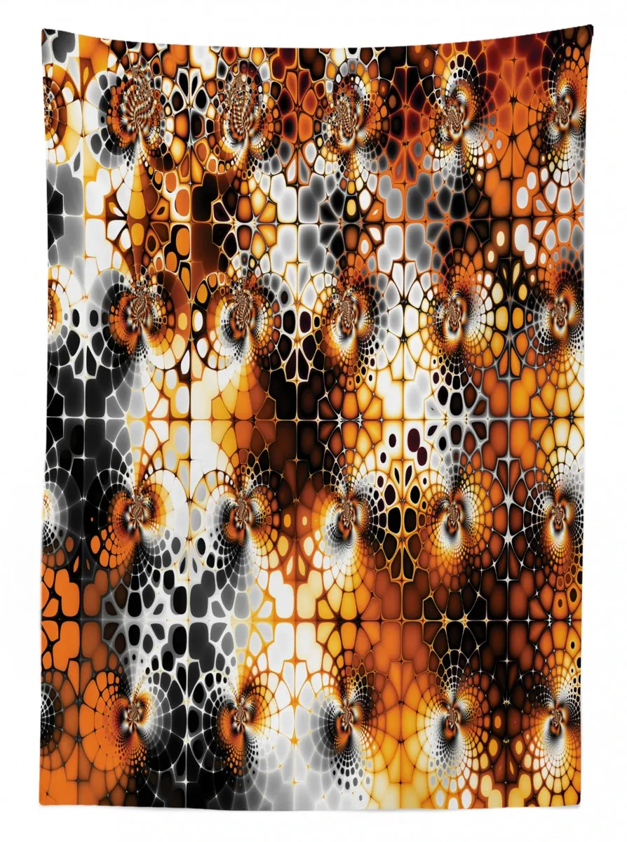 vintage mosaic 3d printed tablecloth table decor 5458