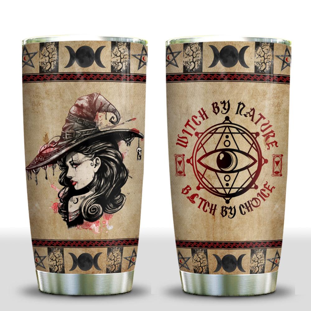 Vintage Sexy Witch By Nature Stainless Steel Tumbler