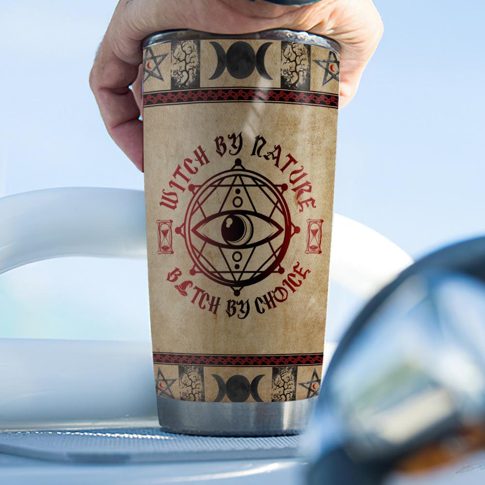 Vintage Sexy Witch By Nature Stainless Steel Tumbler