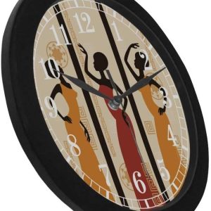 vintage tribal african american women art decorative wall clock 7545