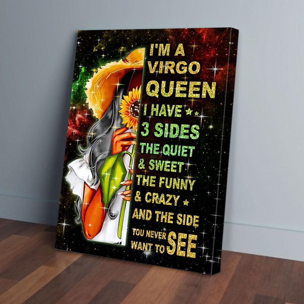 Virgo Queen Black Girl Canvas Prints - Wall Art Decor virgo queen black girl canvas prints wall art decor 6521
