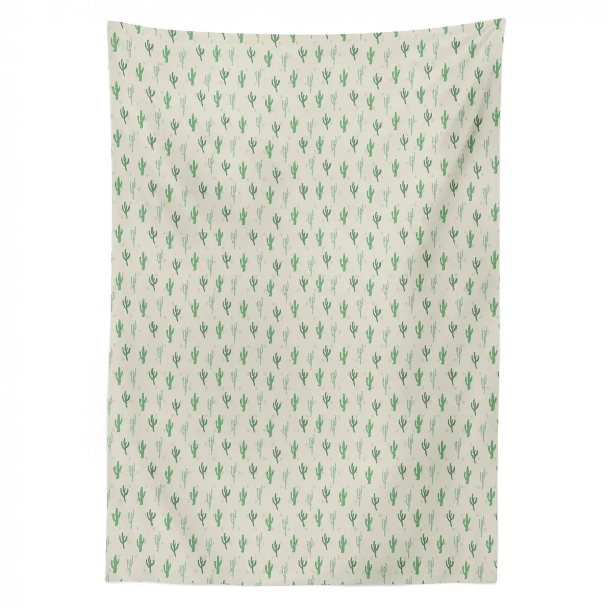 vivid minimal cacti pattern 3d printed tablecloth table decor 8618