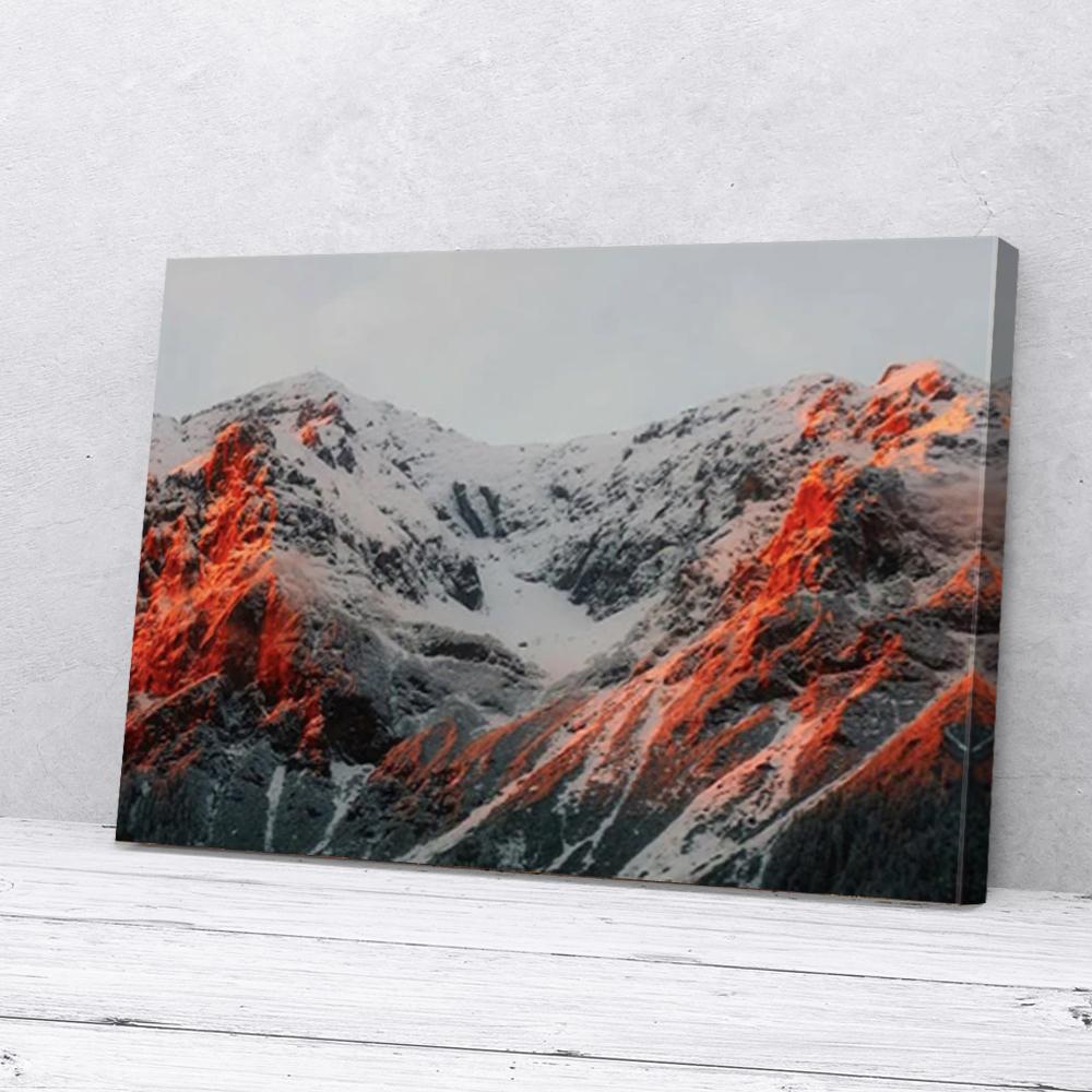 volcano natural canvas prints wall art decor 2323