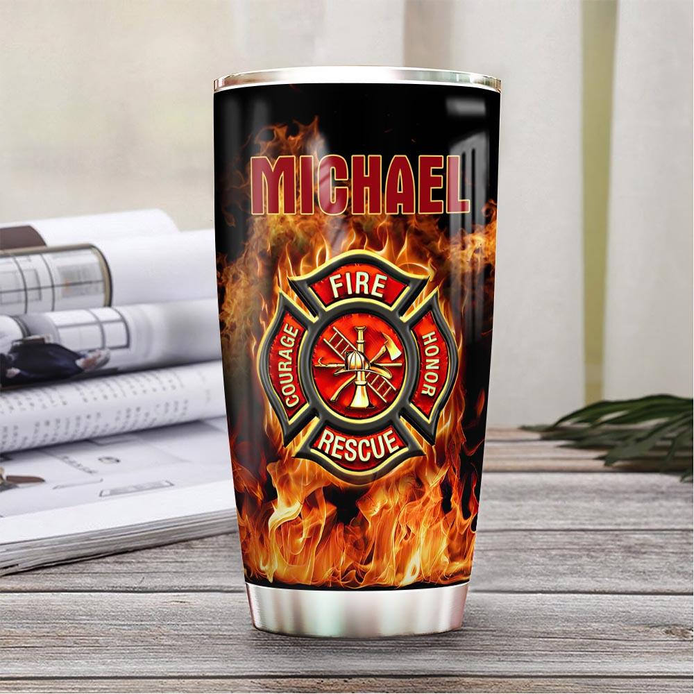Volunteer Firefighter Personalized Stainless Steel Tumbler volunteer firefighter personalized stainless steel tumbler 5572