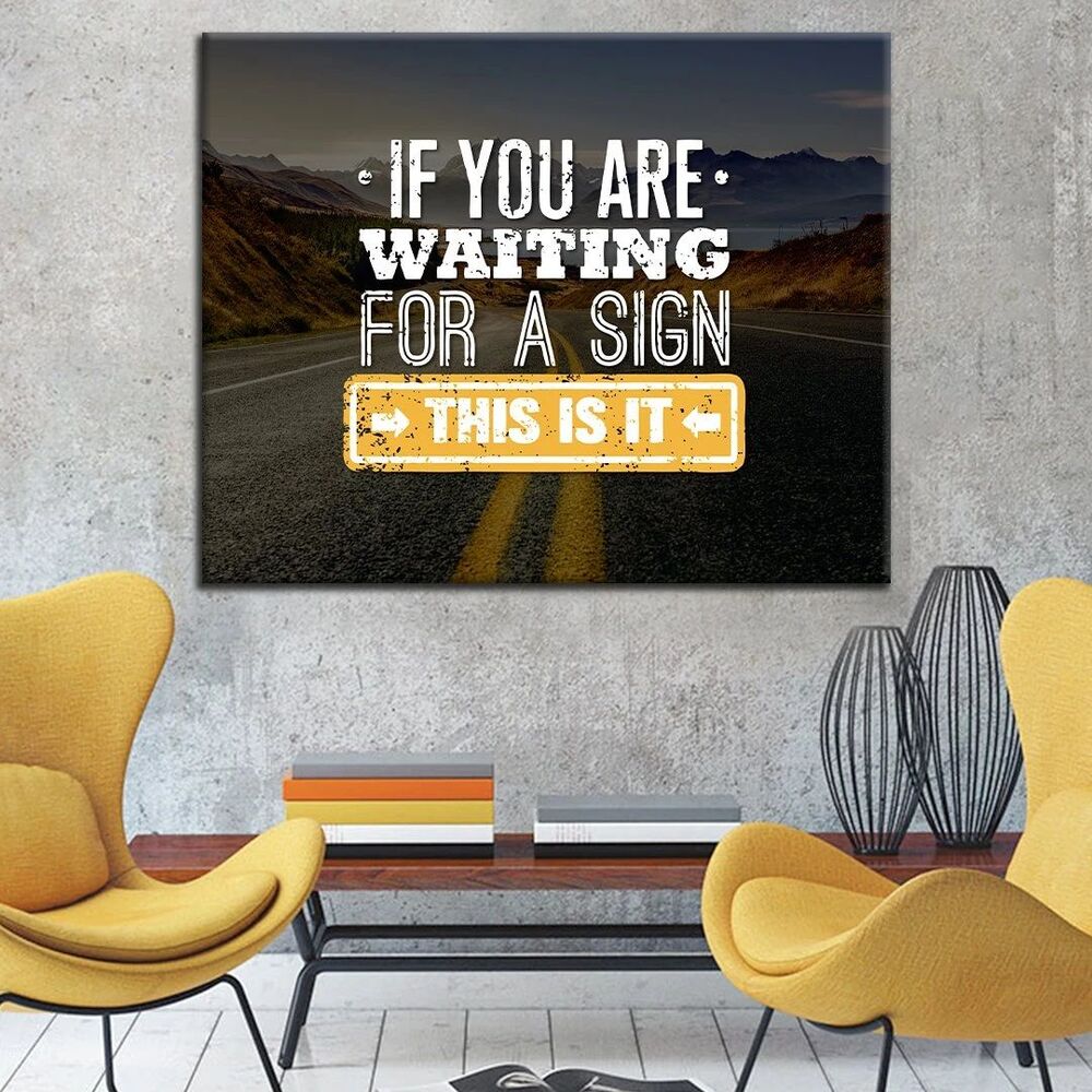 Waiting For Right Time Motivational Positive Canvas Print - Wall Art Decor waiting for right time motivational positive canvas print wall art decor 8539