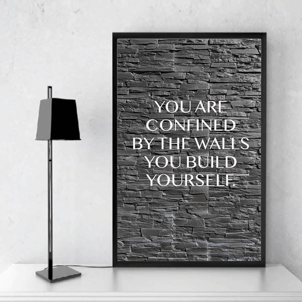 Walls Motivational Positive Canvas Print - Wall Art Decor walls motivational positive canvas print wall art decor 6690