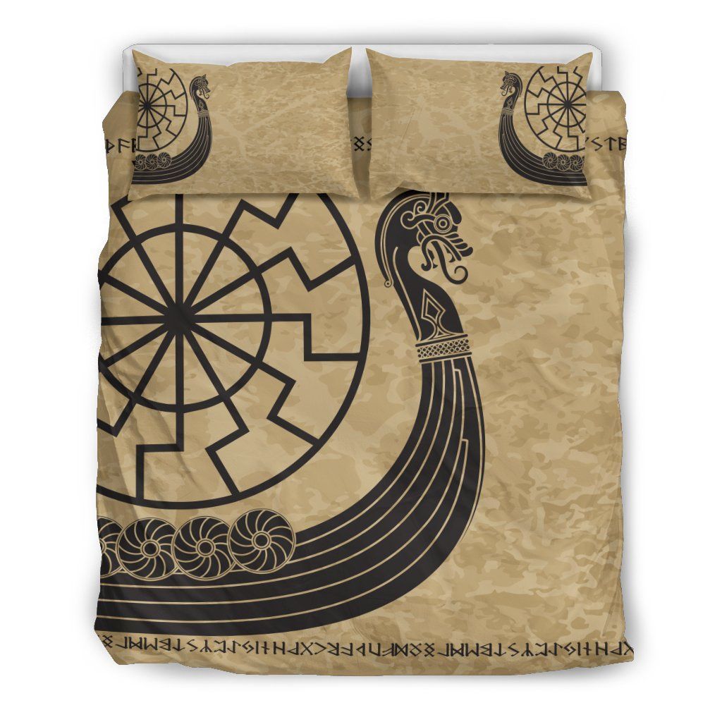 Warship Of The Vikings Bedding Set Bedroom Decor warship of the vikings bedding set bedroom decor 6435
