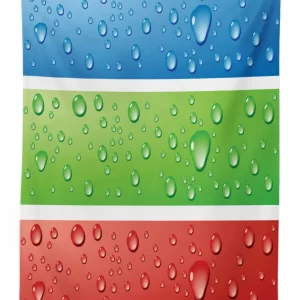 water drops on a plastic 3d printed tablecloth table decor 2172