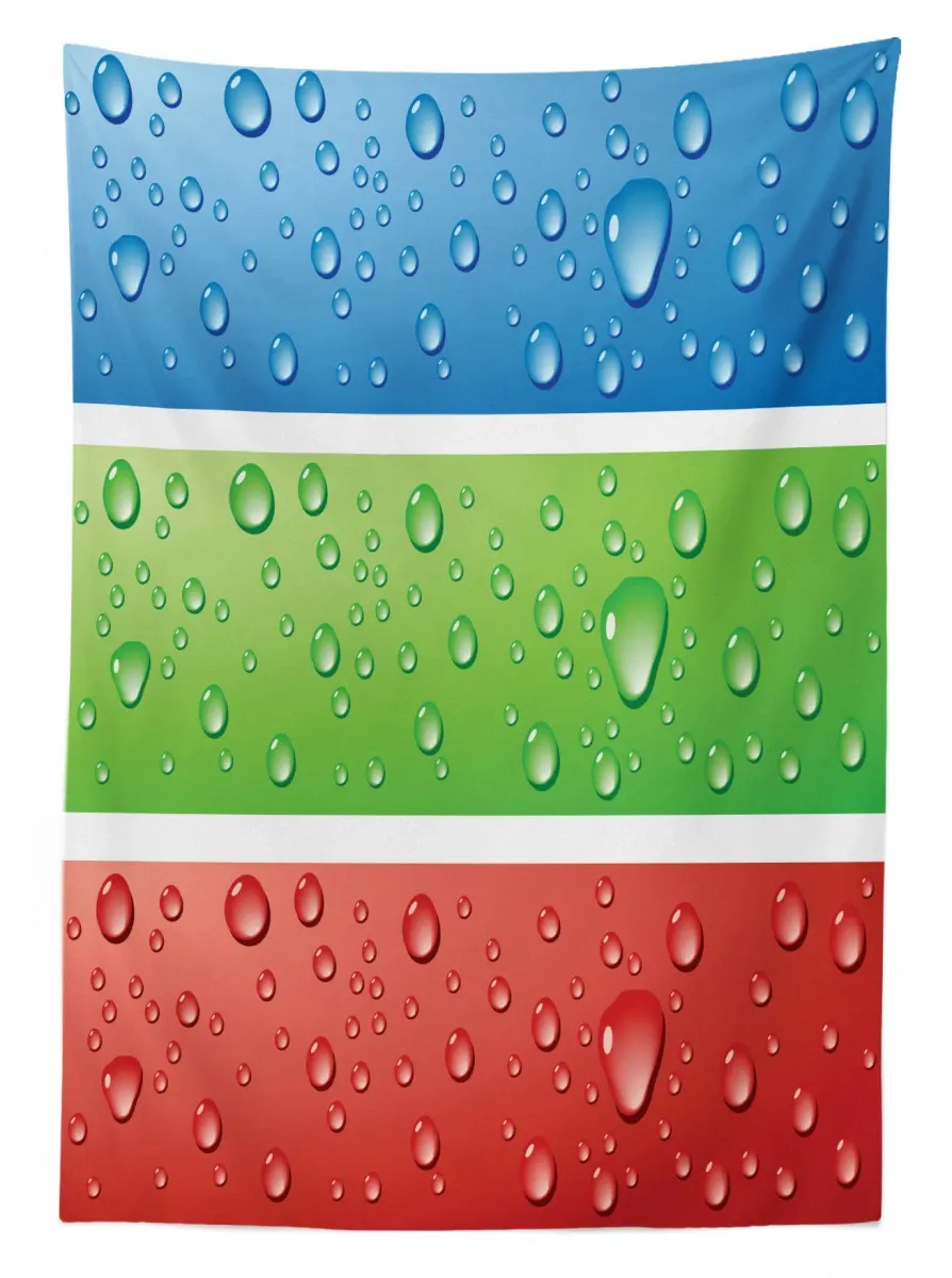 water drops on a plastic 3d printed tablecloth table decor 2172