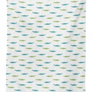 watercolor crocodiles 3d printed tablecloth table decor 1238