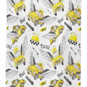 watercolor flying taxis 3d printed tablecloth table decor 8249