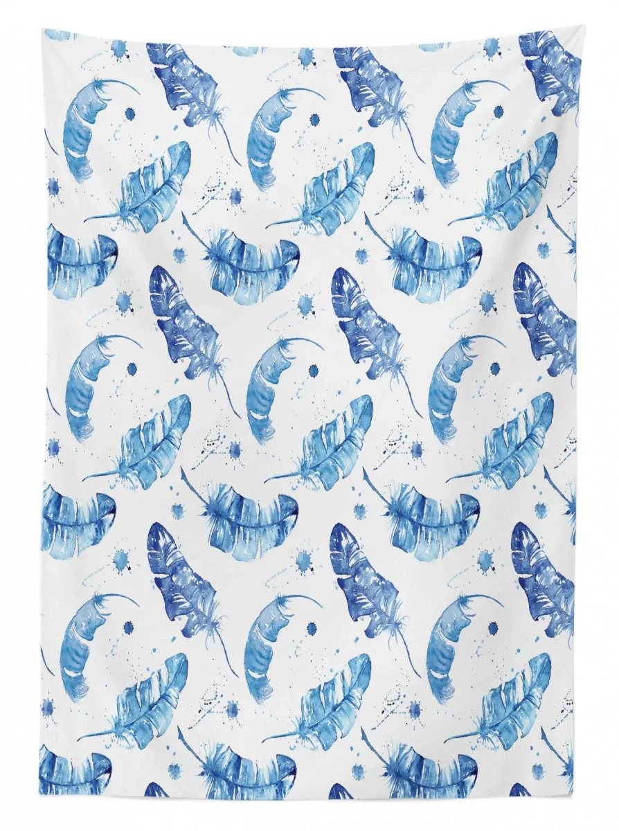 watercolor quill motifs 3d printed tablecloth table decor 8129