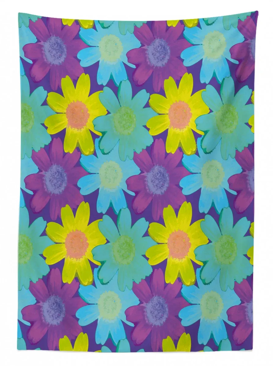 watercolor style 90s pattern 3d printed tablecloth table decor 2481