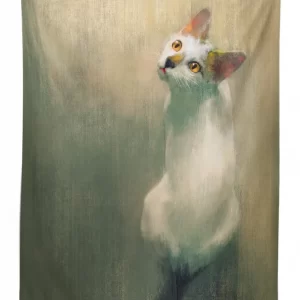 watercolor young kitten 3d printed tablecloth table decor 1178