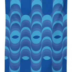 wavy graphic pattern 3d printed tablecloth table decor 7652