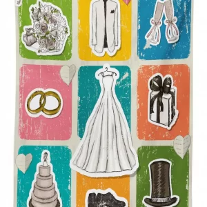 wedding theme poster 3d printed tablecloth table decor 1808