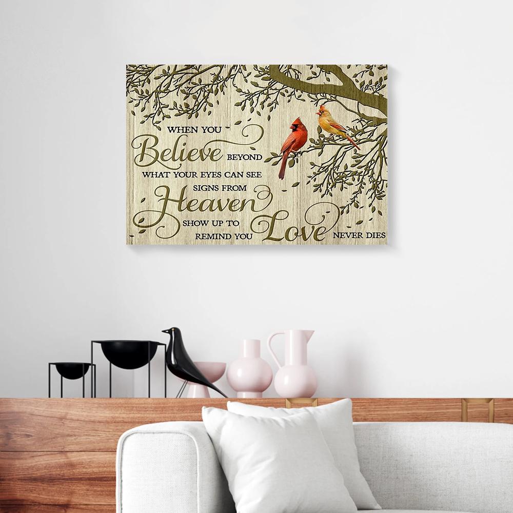 When You Believe Cardinal Canvas Prints - Wall Art Decor when you believe cardinal canvas prints wall art decor 2439