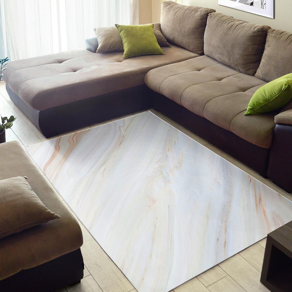 White Brown Smooth Marble Print Area Rug Floor Decor white brown smooth marble print area rug floor decor 5855