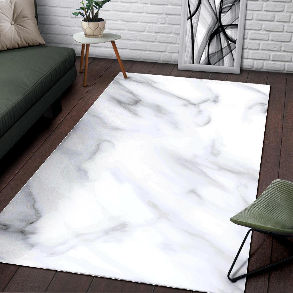 white marble print area rug floor decor 1491