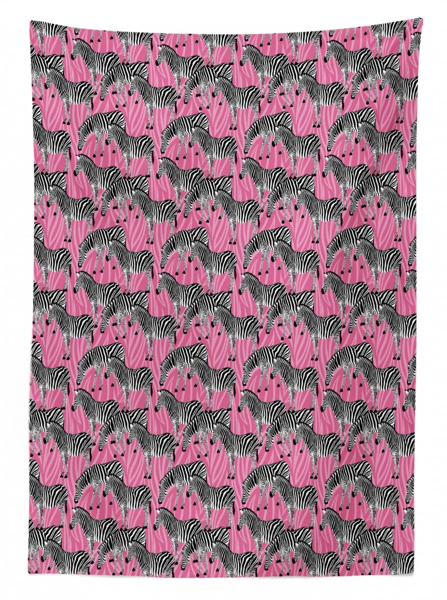 wild animals pastel 3d printed tablecloth table decor 5885