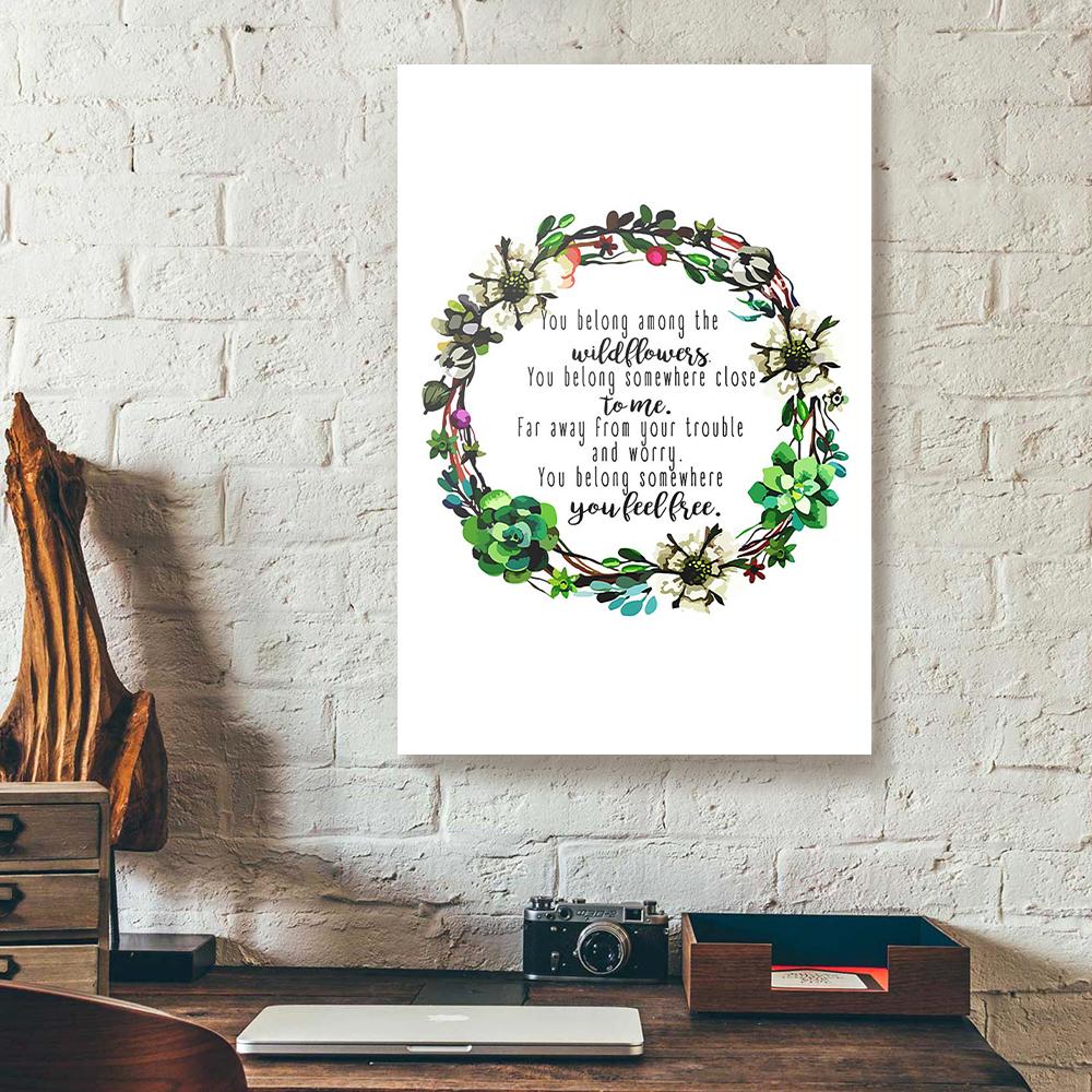 wildflowers canvas prints wall art decor 2836