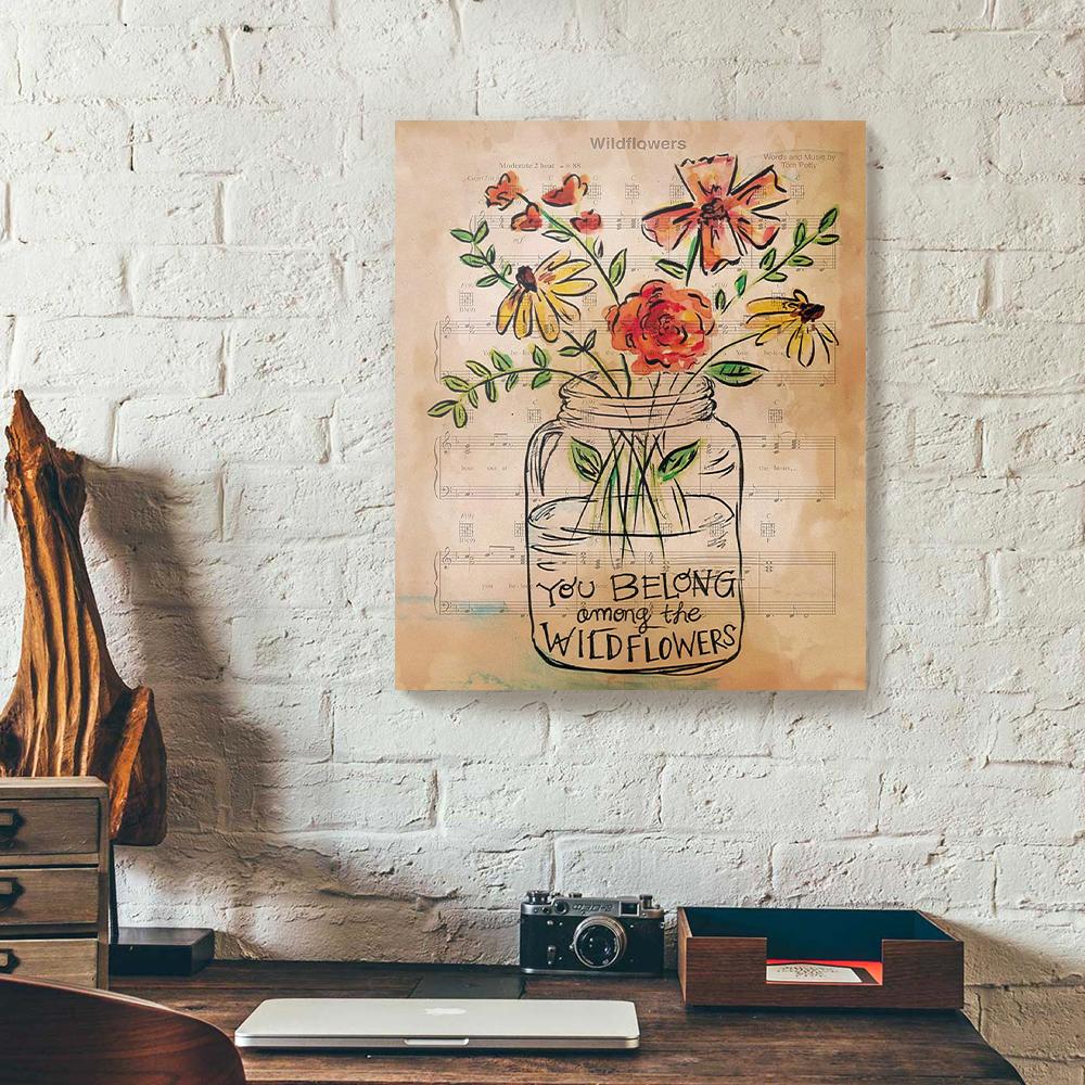Wildflowers Music Canvas Prints - Wall Art Decor wildflowers music canvas prints wall art decor 6619