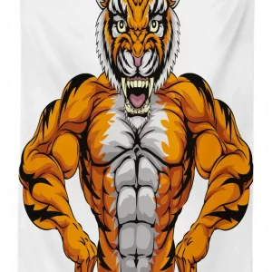 wildlife safari tiger 3d printed tablecloth table decor 8447