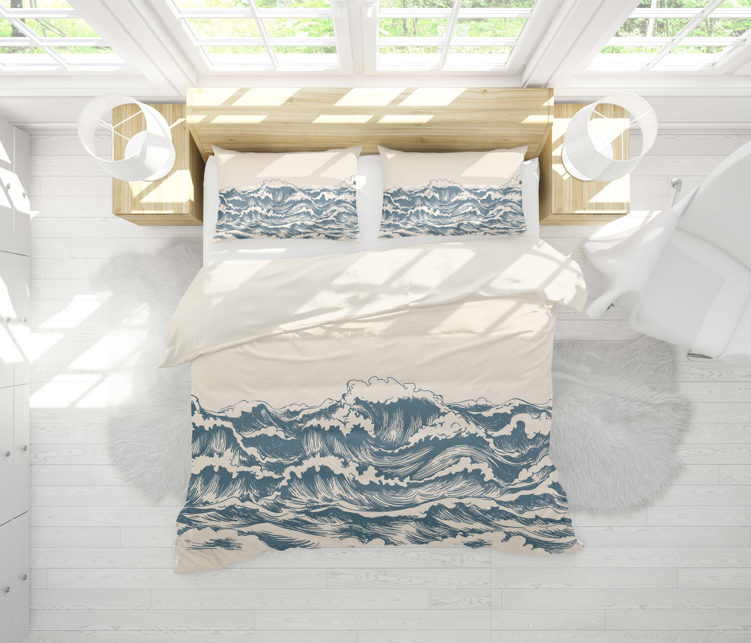 Wind Wave Ocean Dispersion Bedding Set Bedroom Decor wind wave ocean dispersion bedding set bedroom decor 7893