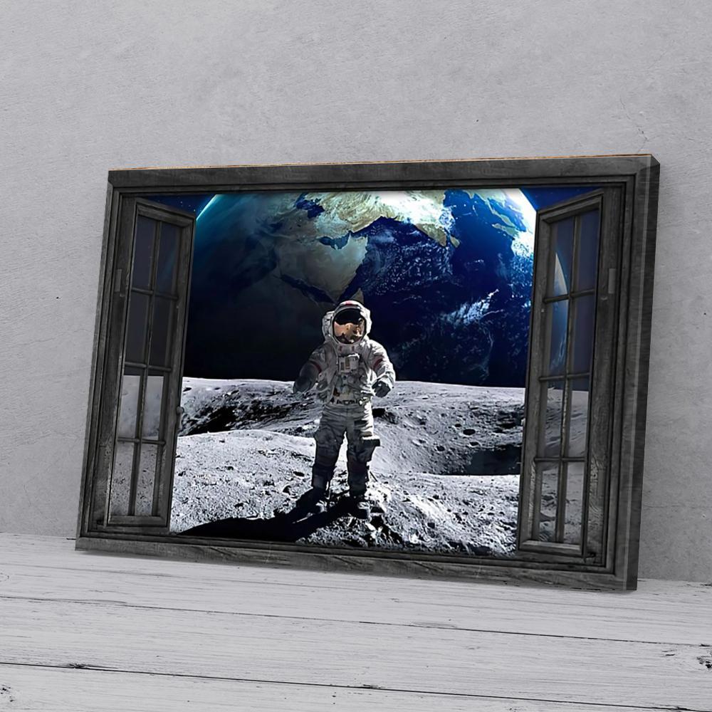 Window View Astronaut Canvas Prints - Wall Art Decor window view astronaut canvas prints wall art decor 3756