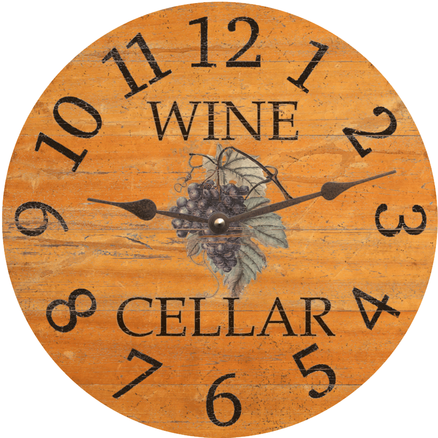 Wine Cellar Purple Grapefruits Wall Clock Decoration Gift wine cellar purple grapefruits wall clock decoration gift 3501