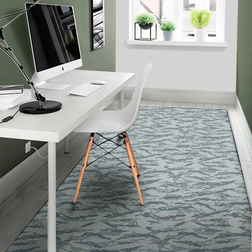 winter tiger stripe camo pattern print area rug floor decor 6362