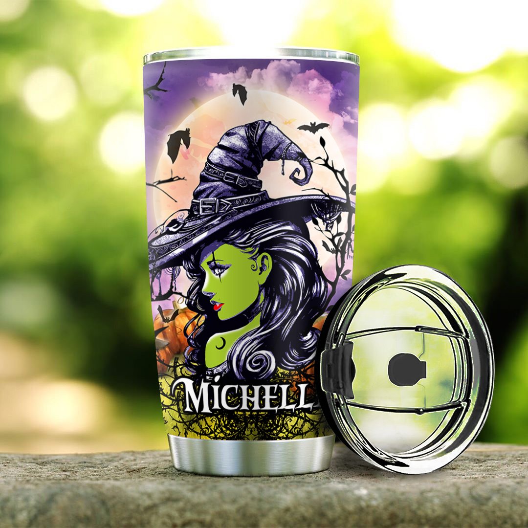 WIT Crazy Witch Personalized Stainless Steel Tumbler wit crazy witch personalized stainless steel tumbler 6493