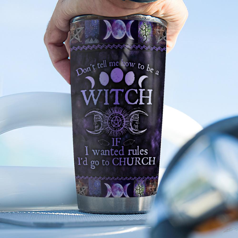 Witch Witch Her Black Cat Have No Rule Stainless Steel Tumbler witch witch her black cat have no rule stainless steel tumbler 8695