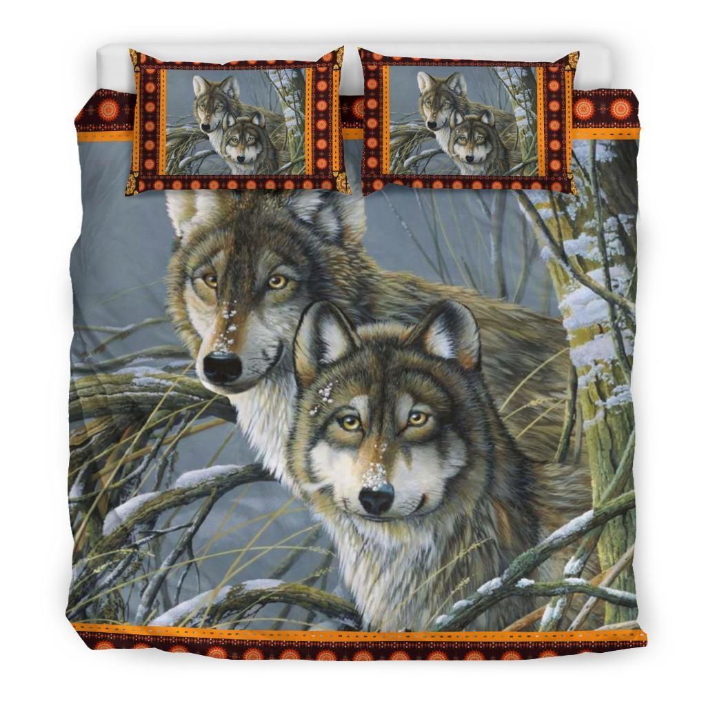 wolf cool design comfortable bedding set bedroom decor 1747