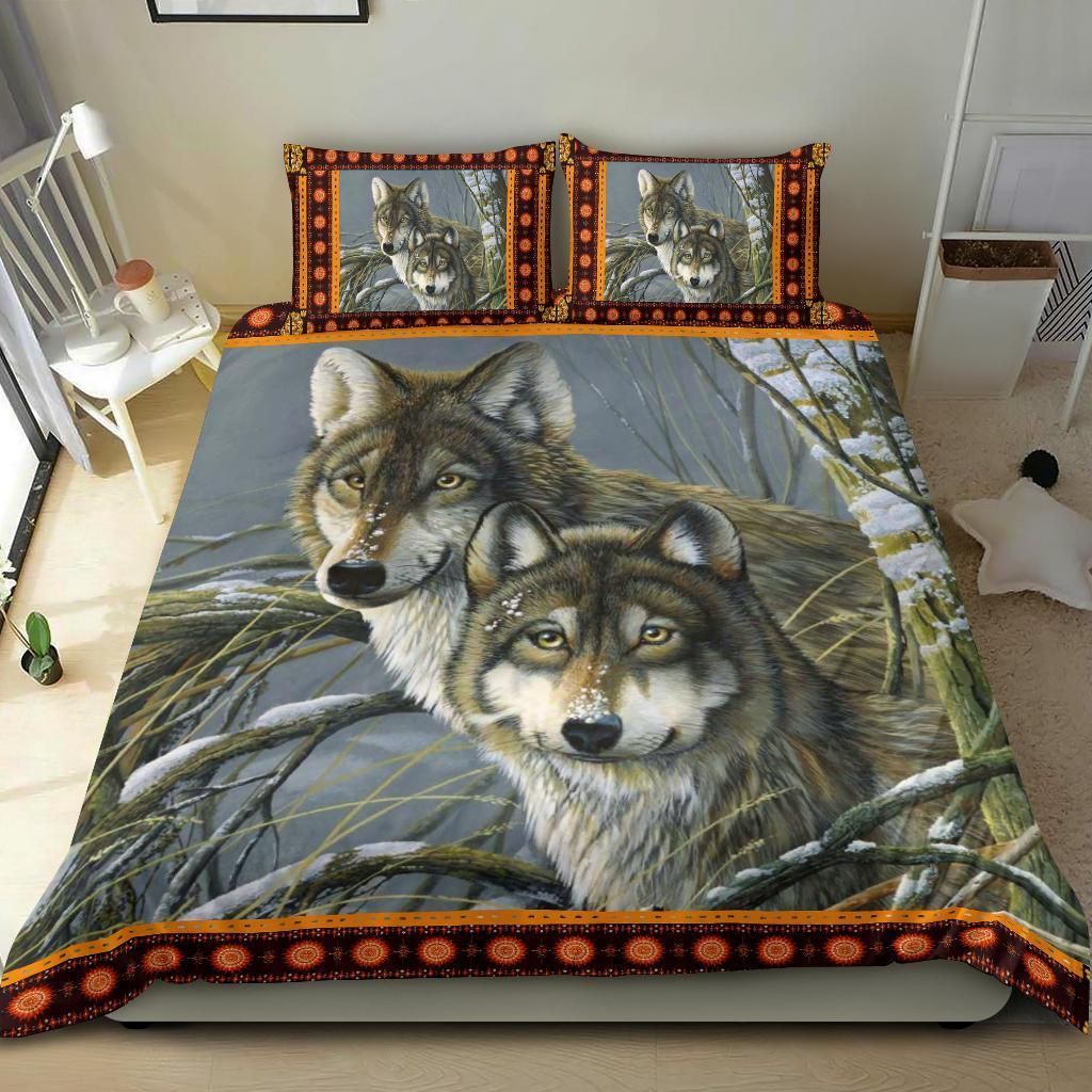 wolf cool design comfortable bedding set bedroom decor 1992