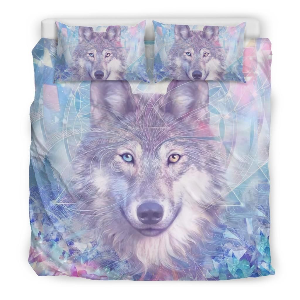 wolf cool design comfortable bedding set bedroom decor 2585