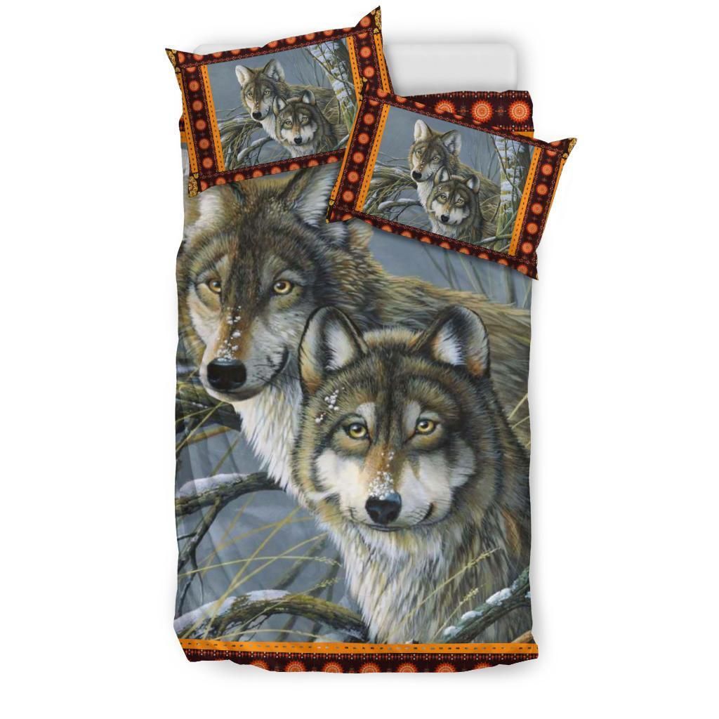 wolf cool design comfortable bedding set bedroom decor 3184