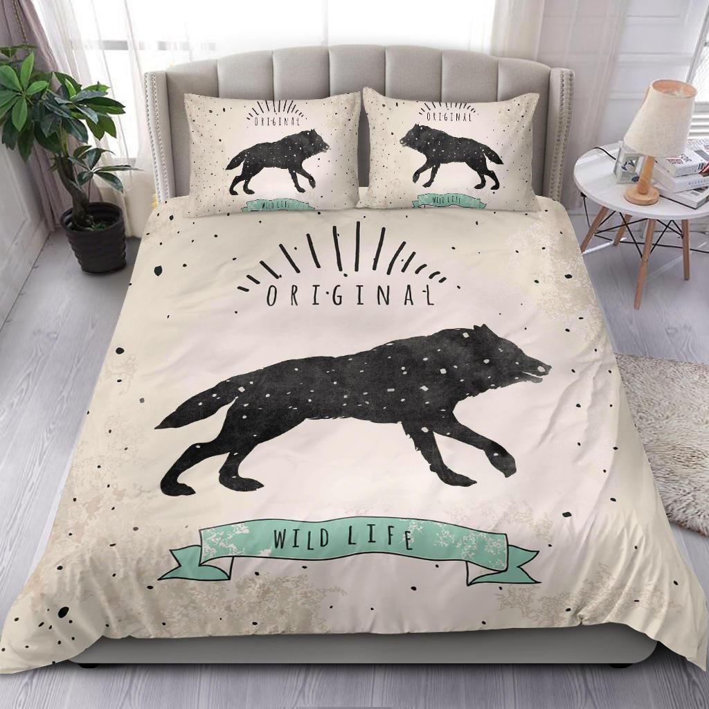 wolf cool design comfortable bedding set bedroom decor 4979