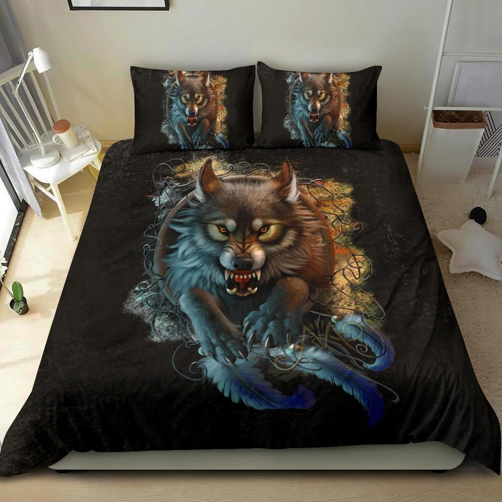 wolf cool design comfortable bedding set bedroom decor 7667