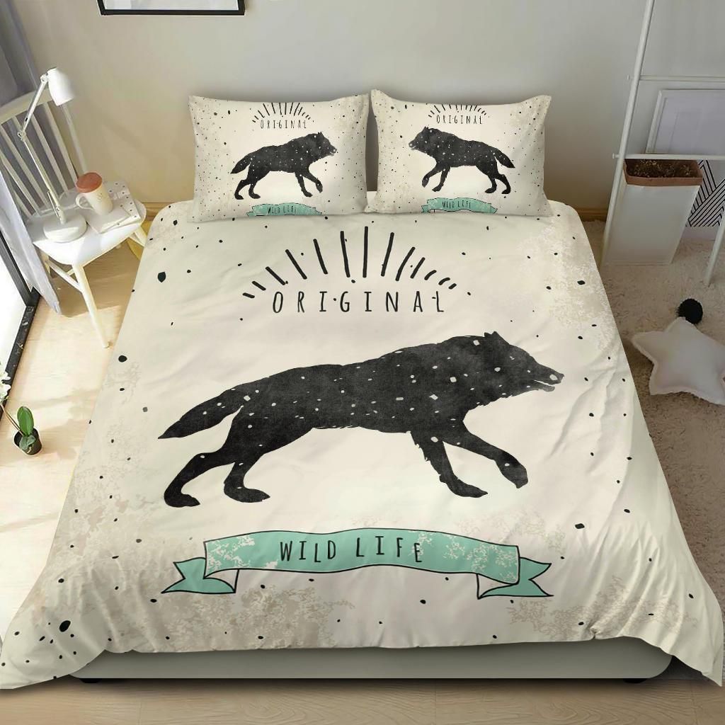 wolf cool design comfortable bedding set bedroom decor 7868