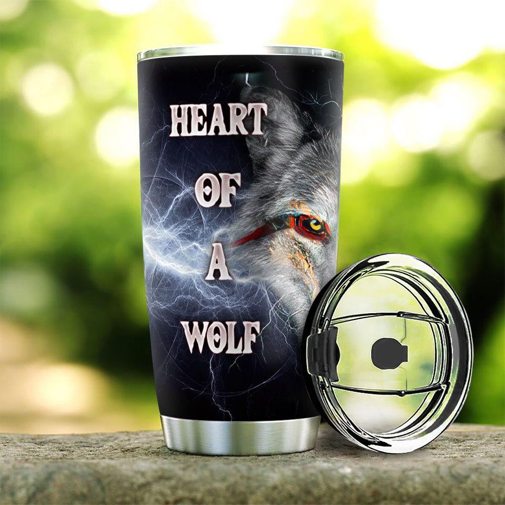wolf dragon stainless steel tumbler 1714