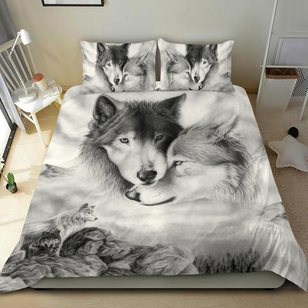 wolf life partner bedding set bedroom decor 1568