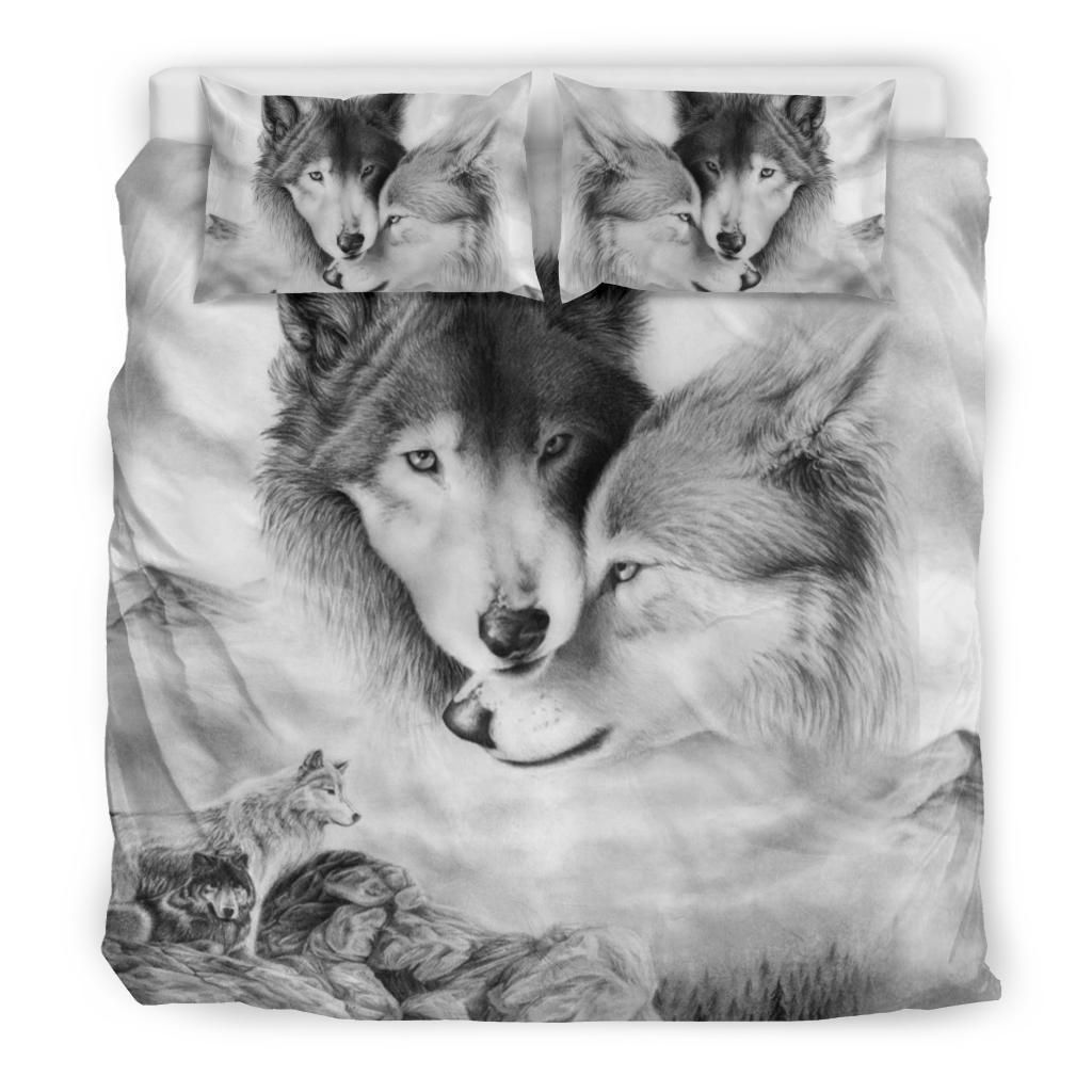 wolf life partner bedding set bedroom decor 3114