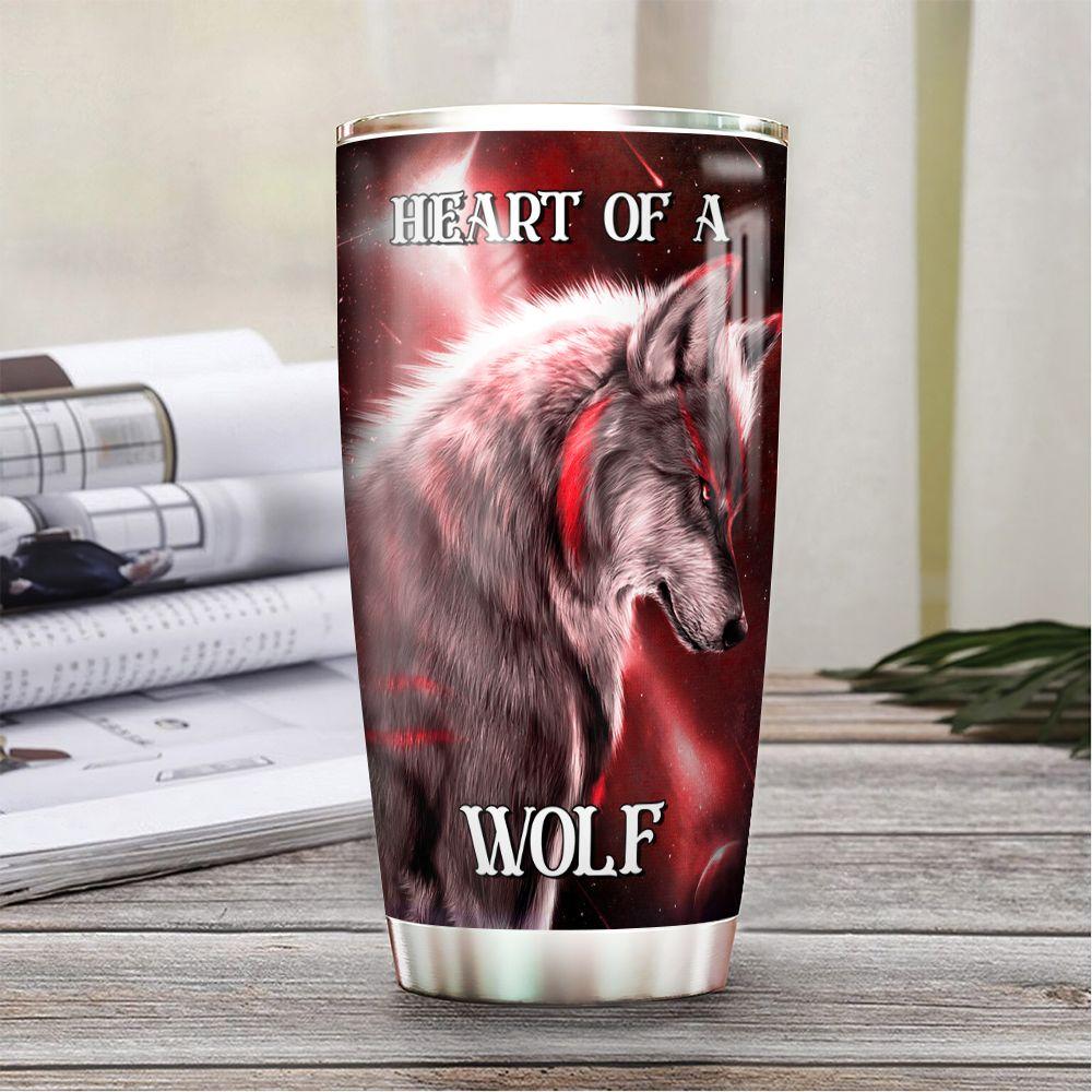 wolf lion stainless steel tumbler 7197