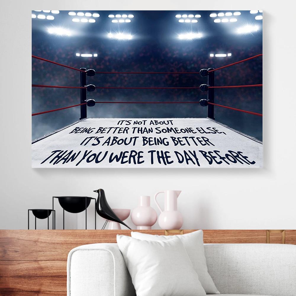 wrestling canvas prints wall art decor 2557