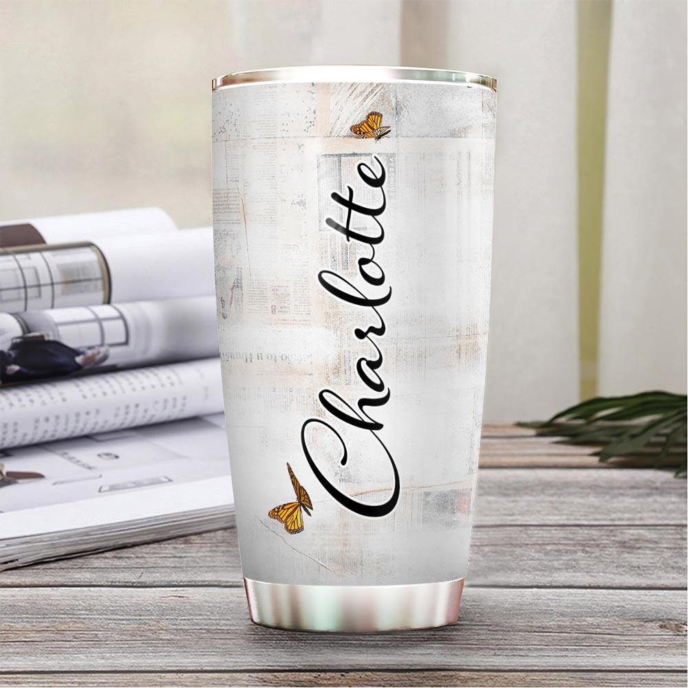 writer personalized stainless steel tumbler 8683