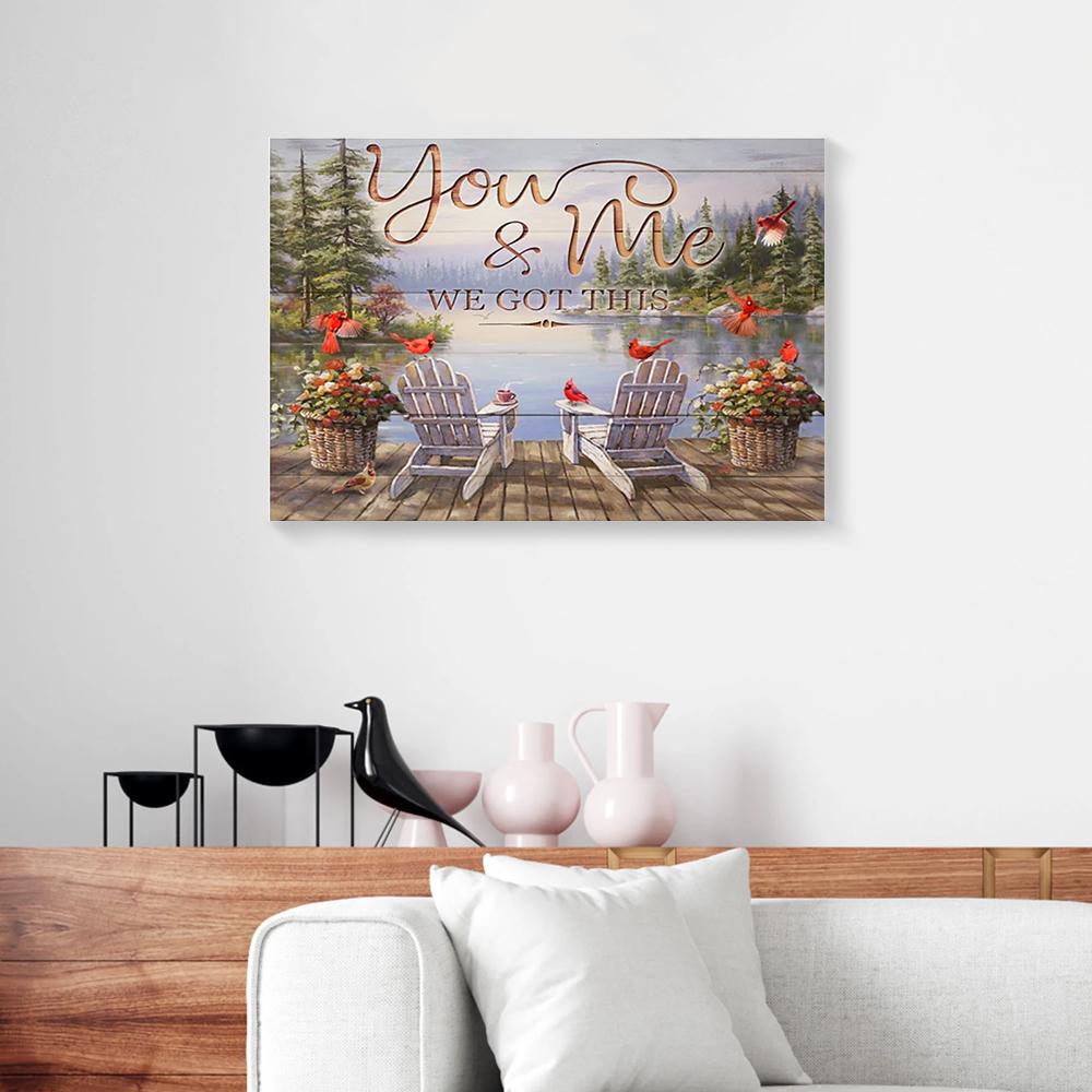 You & Me We Got This Cardinal Canvas Prints - Wall Art Decor you me we got this cardinal canvas prints wall art decor 2338