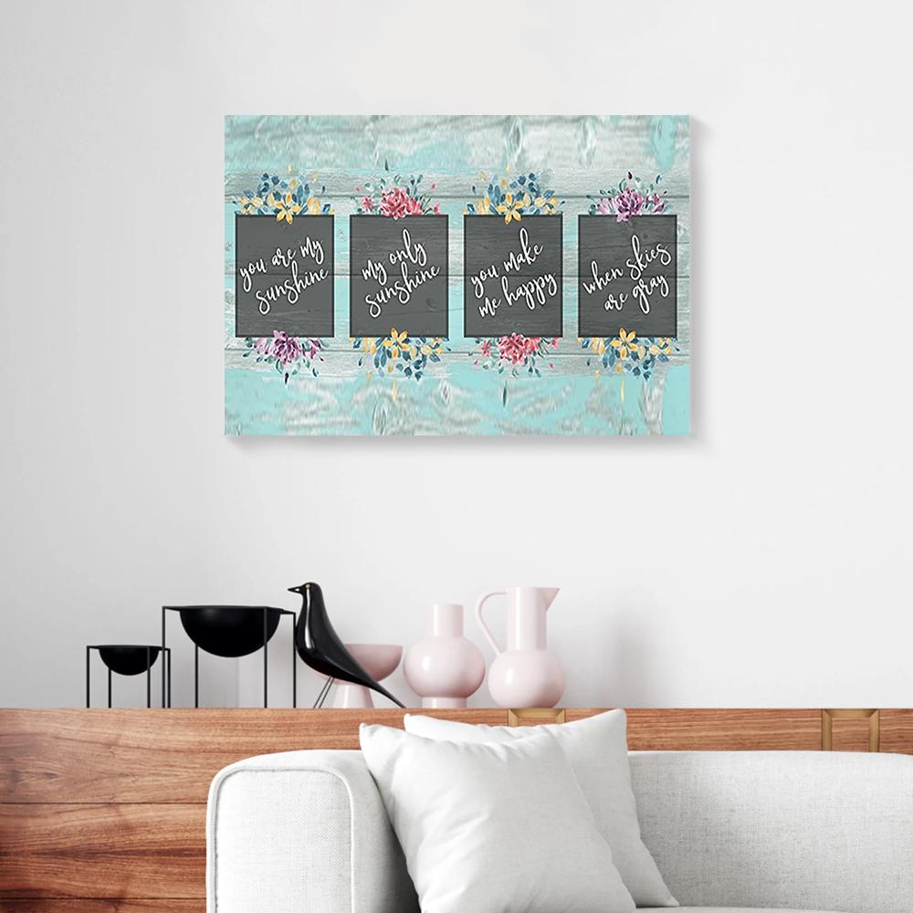 you are my sunshine my only sunshine canvas prints wall art decor 2528