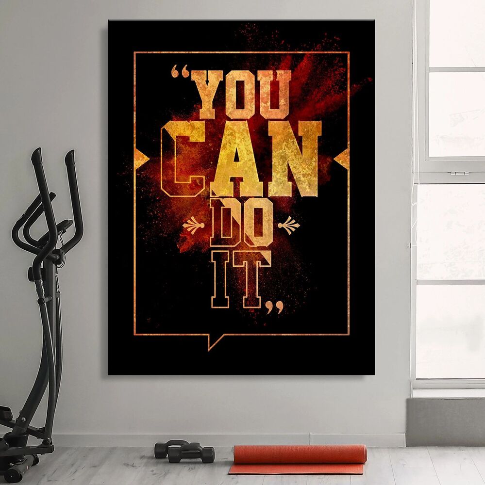 You Can Do It Motivational Positive Canvas Print - Wall Art Decor you can do it motivational positive canvas print wall art decor 1158